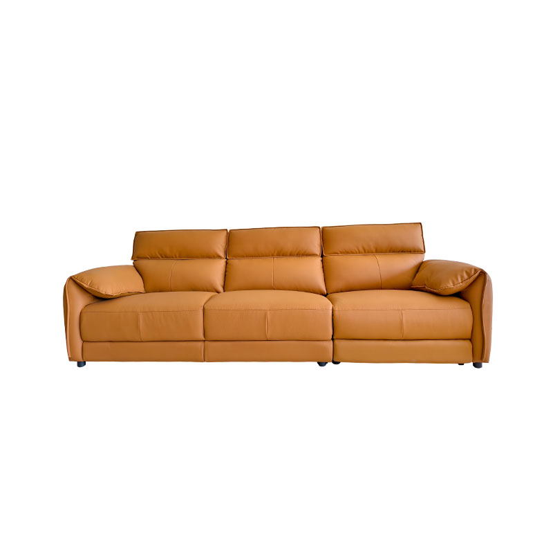 Does an electric leather sofa bed support stepless adjustment, allowing for precise angle positioning of the backrest and leg rest?